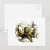 Octopus Briefkaart (Voorkant / Achterkant)