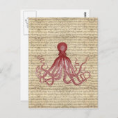 octopus briefkaart (Voorkant / Achterkant)