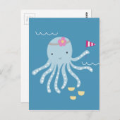 Octopus Briefkaart (Voorkant / Achterkant)