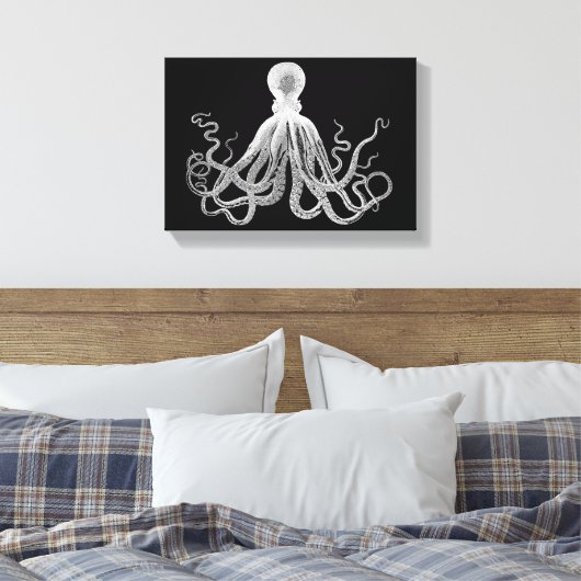octopus canvas afdruk (Insitu (Slaapkamer))