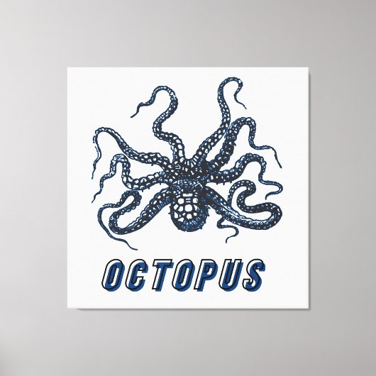 Octopus Canvas Afdruk (Voorkant)