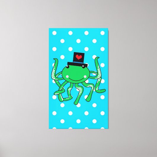 Octopus Canvas Afdruk (Voorkant)