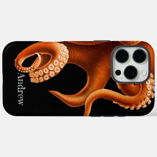Octopus Case-Mate iPhone Case (Achterkant (horizontaal))