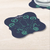 Octopus Cephalopod Tentacles Kartonnen Onderzetters (Gekanteld)