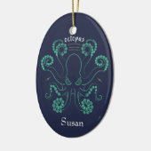 Octopus Cephalopod Tentacles Keramisch Ornament (Links)