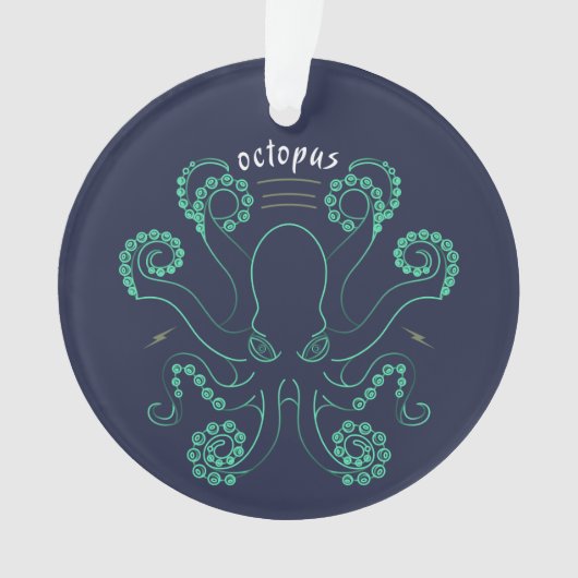 Octopus Cephalopod Tentacles Ornament (voorkant)