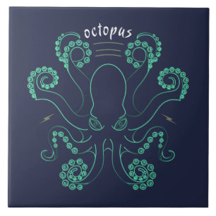 Octopus Cephalopod Tentacles Tegeltje