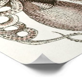 Octopus  Cephalopod Zee Scheppen Kunstafdrukken Poster (Hoek)