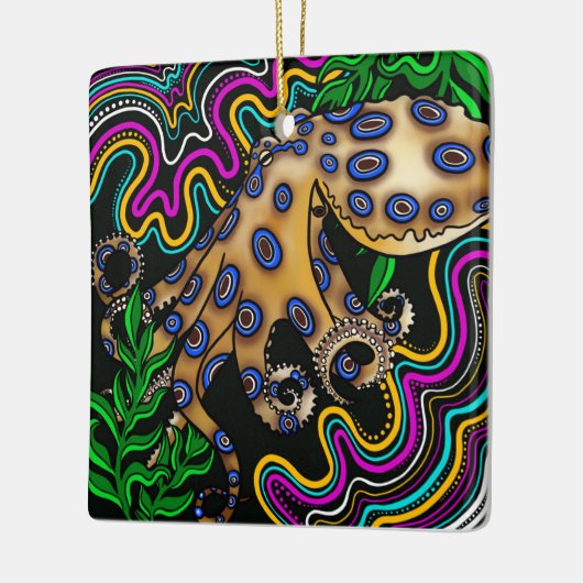 Octopus Ceramic Ornament (Links)