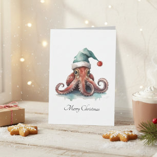 Octopus Christmas Joy, op maat Kaart