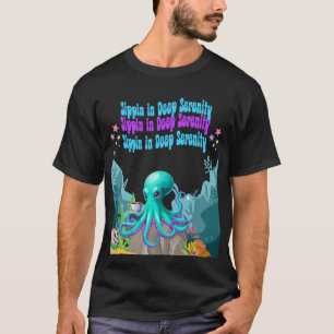 Octopus Coffee Lover – Coastal Morning T-shirt Des