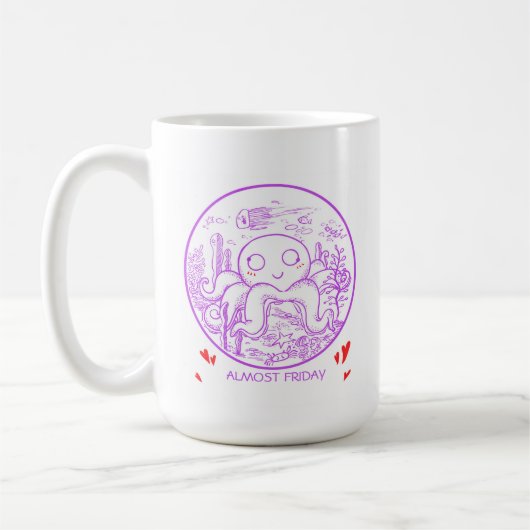 Octopus Coffee Mok Gift Cute Octopus Lover cup (Links)