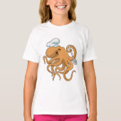 Octopus Cook Chef pet T-shirt (Voorkant)