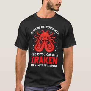 Octopus Cool Inktvis Vis Strand Vissers Kraken T-shirt
