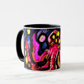 Octopus coole art mok (Voorkant links)