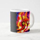 octopus coole art Two-Tone koffie mok (Voorkant rechts)