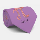 Octopus Cute Math Enseignant Pi Day Cravate mascul (Roulé)