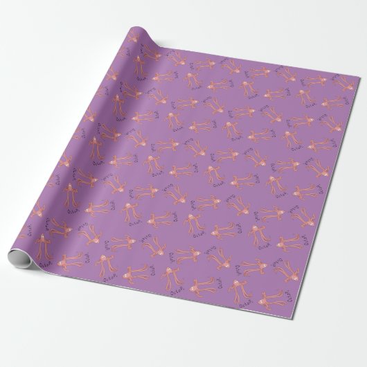 Octopus Cute Math Pi Day Papier cadeau enveloppant (Déroulé)
