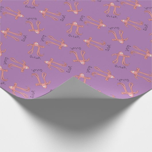 Octopus Cute Math Pi Day Papier cadeau enveloppant (Coin)