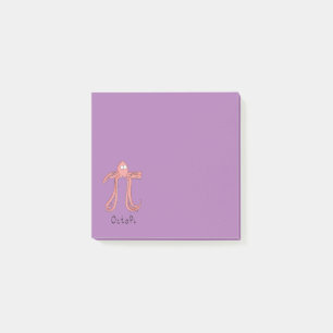 Octopus Cute Math Pi Day Post-it Notes