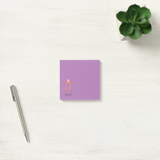 Octopus Cute Math Pi Day Post-it Notes (Bureau)