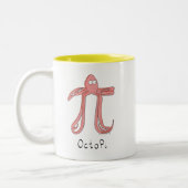 Octopus Cute Wiskunde Pi Day Koffie Mok (Links)