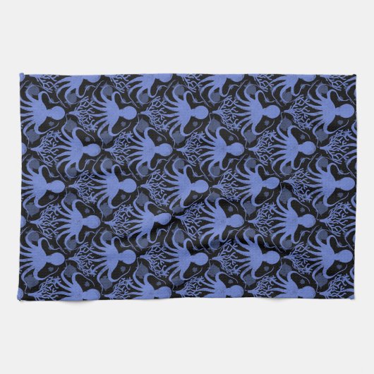 Octopus (dark background) theedoek (Horizontaal)