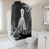 Octopus Dark Douchegordijn (In situ)