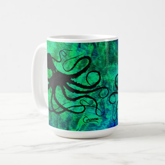 Octopus de Sybille - 15 oz. Mug (Devant gauche)
