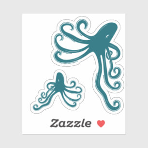 Octopus Deep Zee, Oceaanwezen, Octopi Sticker