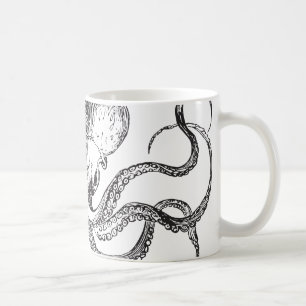 Octopus Design - Klassieke witte Mok van 11 oz