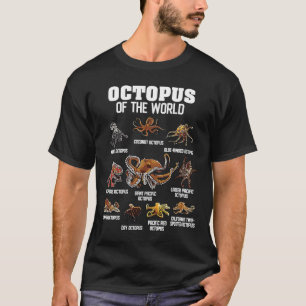 Octopus Dieren van het Werelddierlijk Zee T-shirt