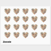 Octopus Dolphins Collage Hart Sticker (Vel)