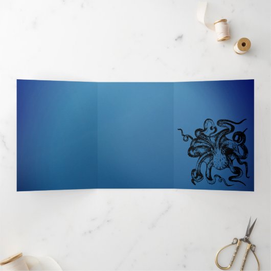 Octopus Drieluik Uitnodiging (Binnen)