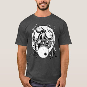 Octopus Drum Gift Drummer Cadeau Premium T-shirt