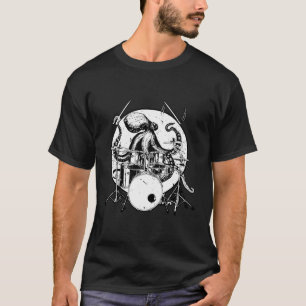 Octopus Drum Gift Drummer Cadeau T-shirt