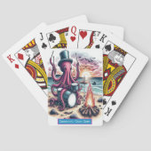 Octopus Drum Solo Monogram Kinder Match Game Pokerkaarten (Achterkant)