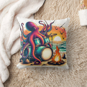 Octopus Drummen bij zonsondergang bij de Ocean Sho Kussen