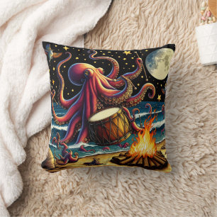 Octopus Drumming beroemd gemaakt door The Moonlit Kussen