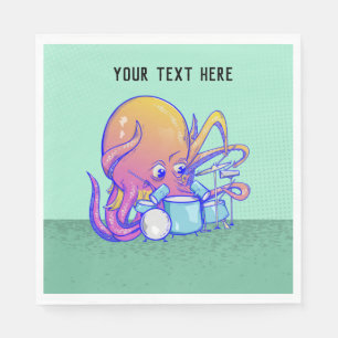Octopus drumming servet
