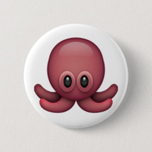 Octopus - Emoji Ronde Button 5,7 Cm