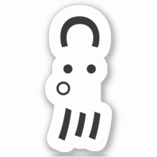 Octopus Emoticon Japanse Kaomoji Sticker