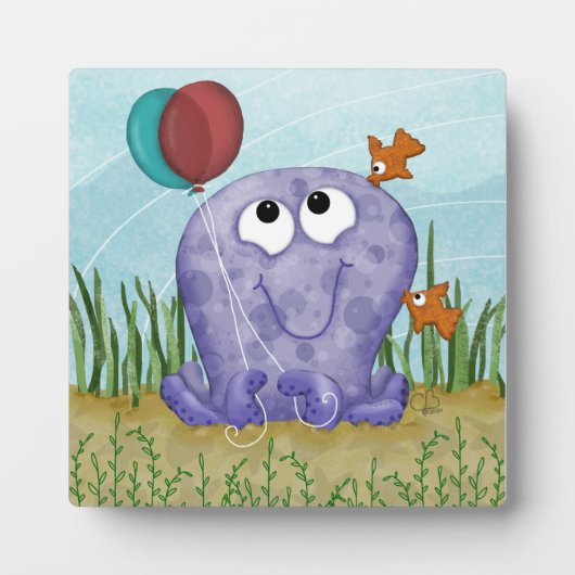 Octopus en Fishy Kisses Fotoplaat (Voorkant)