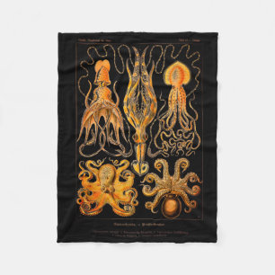  octopus en vierkant fleece deken