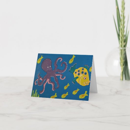 Octopus en Vrienden Kaart (Voorkant)