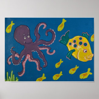 Octopus en vrienden poster
