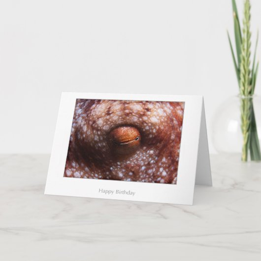 Octopus Eye Birthday Card Kaart (Voorkant)