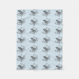 Octopus Fleece Blanket Deken