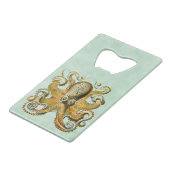 Octopus flesopener kredietkaart flessenopener (Achterkant Gekanteld)