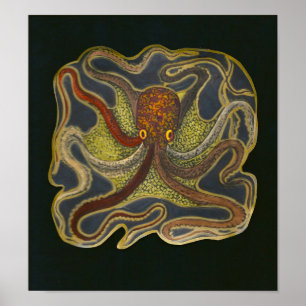 Octopus Friend Poster